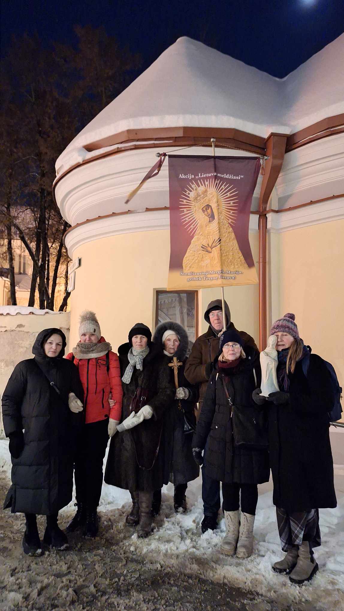 Vilniuje sausio 17 d. meldėsi 7 maldininkai.

